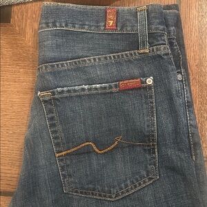 7 for all mankind Standard Men's Button fly Jeans size 33 waist measured as 32